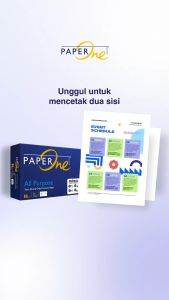 Paper One F4 80gr Kertas HVS Print Fotocopy Murah Berkualitas