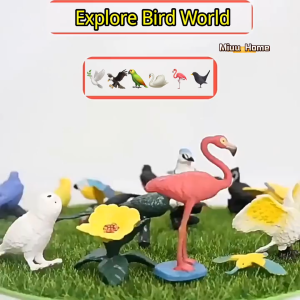 Bird Toys Parrot Hornbill Owl Eagle Flamingo Toys Animal Flying Toys for Kids