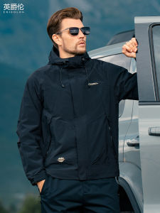 Enjeolon | Mens Casual Hooded Jacket Waterproof Outdoor Workwear Sportswear