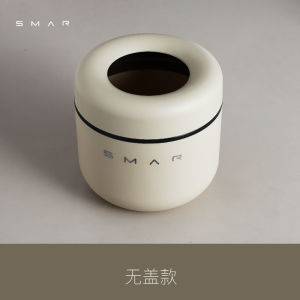 ถังขยะขนาดเล็กสำหรับโต๊ะทำงาน ความจุ 2 ลิตร ฝาปิด ทรงกลม พลาสติก ใช้ได้ทุกที่ ดีไซน์น่ารัก สำหรับใช้ในบ้านและออฟฟิศ