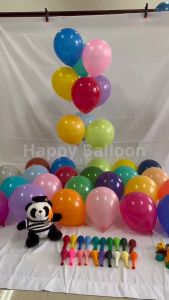 Balon Latex Doff Bulat Tebal Ukuran 12 Inch Isi 1 Pcs & 10 Pcs Untuk Perlengkapan Pesta Ulang Tahun/Dekorasi