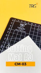 TRG Black Cutting Mat Alas Potong A3 CM-03 - Cuting Matt Hitam TRG