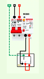 RCBO MCB Main Switch Residual Current Circuit Breaker with SPD Surge Protective 10A 16A 20A 25A 32A 40A 50A 63A| Build Construct