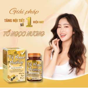 (Chính hãng) Viên uống Tố Ngọc Nương - Hỗ trợ cân bằng nội tiết tố nữ giảm bốc hoả và khô hạn làm đẹp da giúp da sáng mịn (Hộp 30 viên)
