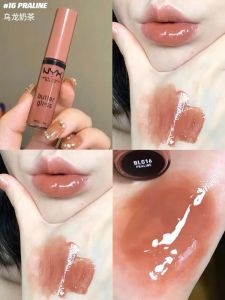 Non-Heavy American NYX Butter Lip Lacquer Lip Gloss Moisturizing Blg16/47/35/46 Mirror Milk Tea
