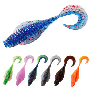 TAIYU | TAIYU 8 Mồi Mềm Wobblers Worm 80mm Silicone Mồi Nhân Tạo Cho Nước Ngọt & Nước Mặn Nổi Dụ Dụng Cụ Câu Cá Cho Cá Hồi Cá Rô