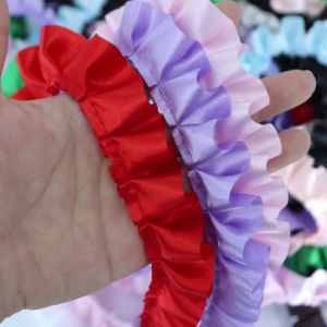 3Yards Ruffle Lace Ribbons Trim For Party Dress Decor Fabric DIY Apparel Sewing Supplies Clothing Collar Cuff Needlework Crafts