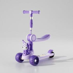 LIWAN | Foldable Tri-functional Ride-on Scooter for Kids 1-3 & 6 Yrs with Seat Anti-topple