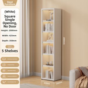 DIBIOU | Home Glass Door Bookcase Storage for Children