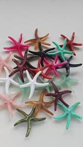 2pcs Colorful Acrylic Starfish Charms Extra Large for DIY Jewelry Making Pendants Necklace Bracelet Keychain Accessories