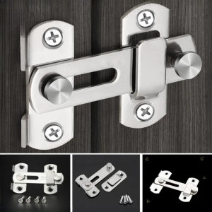 Door Hasp Latch Lock 304 Stainless Steel Safety Packlock Clasp For Outdoor&indoor