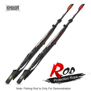 Kingdom Spinning Fishing Rods 73cm-152cm Casting Rod Protection Rope Length Adjustable For Protection Rods Cap Pole Storage Bag