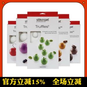 Three-Able 8-Set Stereoscopic Lemon Truffle Silicone Mold Lemon Mousse Cake Chocolate Pudding Kitchen Baking Tools French Style