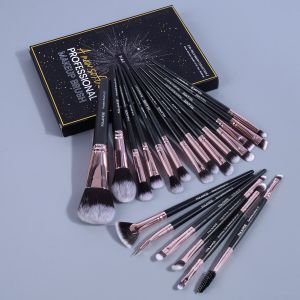 MAANGE | Maange 20Pcs Makeup Brushes with Box Professional Cosmetic Powder Eye Shadow Foundation Blush Blending Beauty Tool For Women