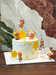 Mini Star Man เค้กตกแต่ง ตัวละครการ์ตูน ของเล่น ของตกแต่งวันเกิด ของเล่นสำหรับเด็ก ของเล่นสำหรับเด็กผู้ชายและเด็กผู้หญิง