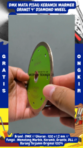 DMX Mata Pisau Keramik Marmer Granit 4" Diamond Wheel