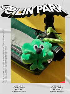 Healing CILINPARK Cauliflower Didi Keychain Hanging Decoration Cute Green Holiday Gift Toy Plush Doll Art PP Cotton Filled