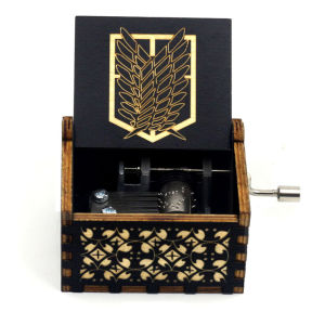 Bandai | Creative Wooden Music Box Attack on Titan Birthday Present Valentines Day Christmas Gift