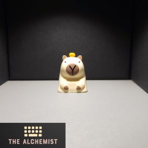 [SG LOCAL STOCK] ORANGE ON HEAD 🍊 CAPYBARA| Detailed keycap |Keycap for Mechanical Keyboard Customized Resin Hand-made Keycap