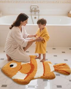 VIKAMA Animal Cartoon Carpet for Home Decoration Living Room and Bedroom Floor Mat Soft Comfortable Anti-slip and Dirt-proof