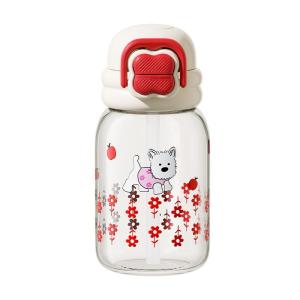 CAROTE | Borosilicate Glass Straw Cup Female High Appearance Cute Design