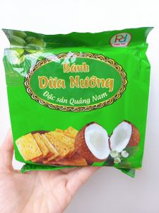 Bánh dừa nướng Phúc Đạt 180g - đặc sản Quảng Nam - Giòn - Thơm - Ngon - đồ ăn vặt - bánh kẹo ăn vặt