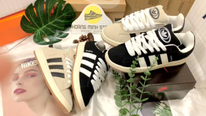 giày thể thao 3 màu xanh đen kem full box tặng tất