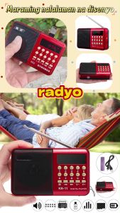K11 Mini Portable Radio Handheld Digital FM USB TF MP3 Player Speaker Rechargeable