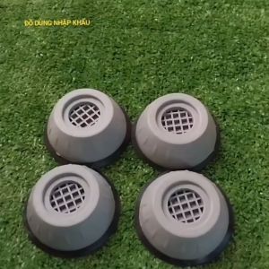 Bộ 4 chân su chống rung bảo vệ động cơ máy giặt  kệ tủ giường chống trầy xước nên nhà