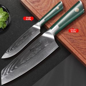 Mad Shark | Damascus Steel Professional Chef Knife for Meat and Vegetable Slicing