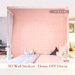 Wallpaper Dinding Foam 3D Kecil Motif Batu Bata
