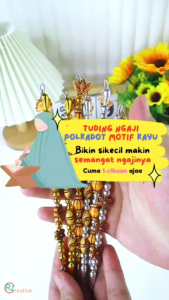 (1 PCS) Tuding Ngaji Polkadot Spesial Motif Kayu