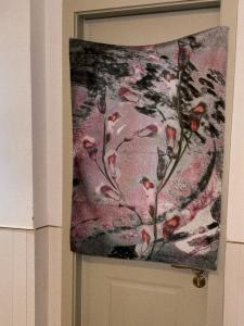 Original Retro Dual-color Hanging Cloth Background Bedroom Decor No!why Shop Phantom Garden New Chinese Style Short Velvet