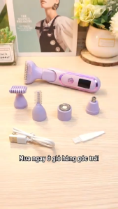 Electric Female Epilator Leg Body Hair Removal Device Bikini Trimmer Five In One Multi-Functional Painless Full Body Household Portable Hair Removal Device