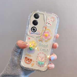 Oppo A3Pro 5G A80 5G Version Womens Phone Case Airbag Anti-fall Transparent Cute Cartoon Creative 3D Soft Protective Cover