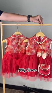 Dress Cheongsam untuk anak 1 - 3 tahun / cheongsam baby / dress cheongsam bayi perempuan