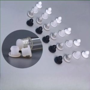 10pcs Silicone Rubber Hole Caps Solid 2.5/3/3.5/4mm T-type Plug Cover Snap-on Gasket Blanking End Cap Food Grade Seal Stopper