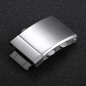 Khóa Cài Đồng Hồ Có Thể Điều Chỉnh 18mm-22mm Thép Không Gỉ 316L Nút Kim Loại Có Thể Mở Rộng Được Chải Bóng Phụ Kiện Đồng Hồ