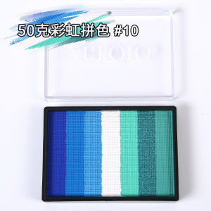 50g Water-Based Face Body Paint Palette - Easy-to-Clean GridsPerfect for Stage Performances & HalloweenCreamy Texture Pattern