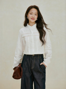 INMAN | French Court Style Lace Patchwork Blouse Women Autumn New Arrival