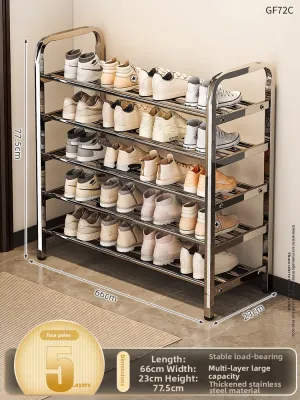 ZHUANJIAO | Space-saving Multi-level Compact Shoe Rack