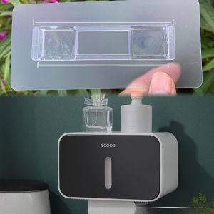 No-Trace Adhesive Paper Towel Holder E1903 by Yikeco Hook Included Bathroom Organizer Pure Color Chinese Style Household Cleaning Tool