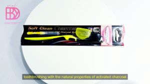 PINKDERBY SOFT AND SMOOTH CHARCOAL BRISTLES / ORTHODONTIC TOOTHBRUSH