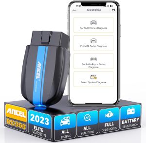 【For BMW】ANCEL BD300 Bluetooth OBD2 Scanner Full System Diagnostic Tool with Battery Registration / EPB / Throttle Relearn /Oil Reset Functions Auto Code Readers & Scan Tools