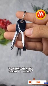 Gantungan Kunci Obeng Plus / Kembang - Minus / Gepeng 2 in 1