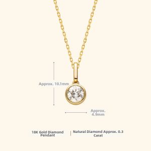 Helas | Real Diamond Pendant Necklace