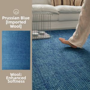 BULULOM | Luxurious Purple No-Wash Wipeable Living Room Bedroom Carpet Mat