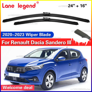 For Dacia Sandero III 2020 - 2023 Front Windshield Wiper Blades 2pcs Windscreen Window Accessories 2021 2022 24"+16"