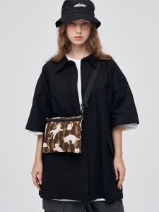 Freein Original Cute Cat Print Crossbody Bag Ins Style Mobile Phone Bag New Envelope Bag Shopping Small Crossbody Bag