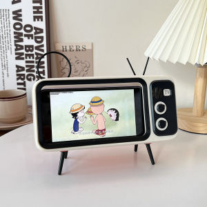 Retro Phone Stand Wireless Bluetooth Speaker TV Desktop Creative Decoration Multi-Function Office Lazy Persons TV Watching Tool